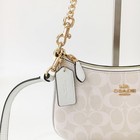 Coach Teri Shoulder Bag In Signature Canvas Ca548 White Nwt Ships From Us