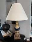 Maiden Figurehead Ship Mast Lamp Sculpture Vintage Rare