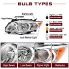 For 2009 2010 Toyota Corolla Chrome Headlights Headlamps L r To2502182 To2503182