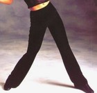  Bootcut Jazz Pants Dance Plush Black Velvet Adlt ch Over 200 Availbl No Hem 