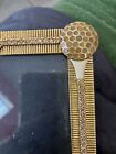 Wendy Reed Gold  Picture Frame With Enamel   Swarovski Crystals Golf