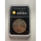 1922 Peace Silver Dollar Genuine Uncirculated 90  Silver Pcs Stamps   Coins Slab