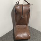 Vtg Cowboy Western Boot Case Carry Storage Bag Dust Cover Faux Leather Travel