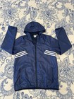 Adidas Royal Blue Hooded Zip Windbreaker kids 13-14 Years Old Pre Owned
