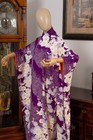 Dear Vanilla Japanese Furisode Silk Kimono Women s Authentic Japan Made Vintage
