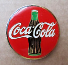 2 Vintage Coke   Coca-cola Magnet  Red Circle Logo And Glass Bottle With Liquid