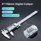 150mm Lcd Digital Electronic Vernier Caliper Gauge Stainless Steel Micrometer