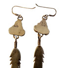 Native American Indian  jewelry sterling Silver  Navajo turquoise earrings