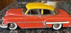 Rare Vintage Linemar 1954 Chevy Bel Air Japanese Tin Friction Toy Car 11   