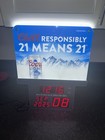 Coors Light Beer Bar Led Sign New 21 Means 21 Age Limit Ad 21 X 17 Htf