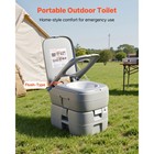 Uimoso Portable Outdoor Toilet With 7 9 Gallon Flush For Camping And Hiking