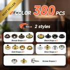 Heavy Duty Snap Fastener Tool Kit With 100 Sets 380 Pcs Upholstery Repair Set