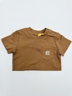 Carhartt 12m Infant Brown Short Sleeve Pocket Bodysuit 