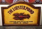 Lobster Pound 3d Wood Sign Frame Vintage Beach Diner Kitchen 22 X 14 Seafood