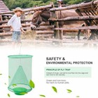 200x Ranch Fly Trap Reusable Hanging Fly Traps Outdoor Flay Catcher Cage Net Lot