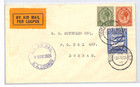 South Africa Air Mail 3d Blue Cover  somerset West  1925 Durban  samwells yj144