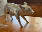 Areaware Reality Bank In The Form Of Pig Chrome Harry Allen W  Box   Letter Coa