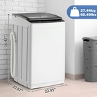 Zokop 30lbs Full Auto Washing Machine Washer Spin-dry Apartment 8 Programs 400w