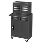 Rolling Tool Chest Tool Organizer Box With Lockable Wheels   Detachable Top New