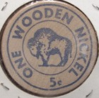 1974 Kenmore  Ny 75th Anniversary Wooden Nickel - New York