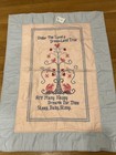 Vintage  Embroidery   Cross Stitch Pieces For Crafting  Quilt   6 Pieces
