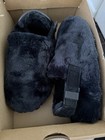 Nike Calm Mule Se Women s Faux Fur Black Mule Slippers Us Size 5- Box Has No Lid