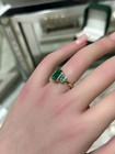 6 Ct  Natural Emerald 14k Yellow Gold Emerald Cut Wedding Emerald Ring All Size
