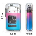 Usb Rechargeable Waterproof Electric Dual Arc Plasma Flameless Windproof Lighter
