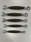 Set Of 5 Sae Combo Wrenches Titan Rubber Grip 3 8 7 16 1 2 9 16 5 8 Used
