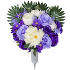 Cemetery Flowers With Grave Vases For Headstone  Outdoor Graveside Decoration   
