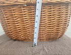 Vintage 14 X 18 Inches Wicker Basket With Handles