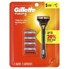 Gillette Fusion5 Razor Bundle     1 Handle   5 Blade Refills  Lubrastrip Comfort