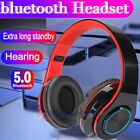 Wireless Bluetooth Headphones Bass Stereo Earphones Foldable Headsets Mic 
