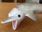 Vtg Dolphin Toy 1981 5 5  Plastic Rubber 80s Unbranded White Gray Animal Marine