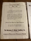 Rare 1930 s H h  Heiser Catalog  23 Original Vintage Saddlery Company Denver Co