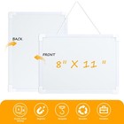 2 Pcs Magnetic White Board Dry Erase Double-sided Writing  8 x11  Small Dry E   