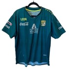Club Leon Liga Mx Soccer Jersey Green Mens Large 777 Corona Coca-cola Sponsor