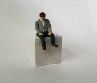 Arttista  1120 - Sitting Man  1 - O Scale Figure - Model Trains - New