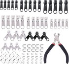 85pcs Fix A Zipper Removable Zip Slider Rescue Instant Repair Kit Replacement Us