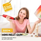 Heat Gun For Crafting  Mini Dual Temp Hot Air Gun Tool With Reflector Nozzle    