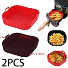 Reusable Airfryer Pan Liner Accessories Silicone Air Fryers Oven Baking