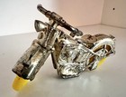 Vintage 1950 s Thomas Toys Harley-davidson Police Motorcycle-gold Plated-vg-htf