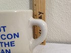 Rare Vtg Stamped Victor Diner Coffee Mug Cup Thick  Nasaa Put The Con In The Can