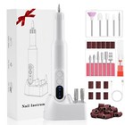 Cordless Electric Nail Drill File Portable Manicure Pedicure Rechargeable Base