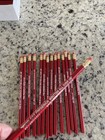 Lot Of 15 Vintage Frederick News Post Lead Pencils Red Silver Print Unused Md