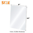 Plexiglass Sheets Acrylic Sheets 6 Pack Of 8x10       0 04 Thick Clear