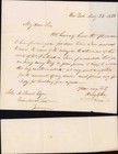 1833 New York To Philadelphia Pa Legal Attorney Stampless Cover W  Contents