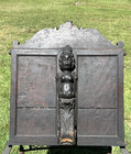 Antique Wooden Neoclassical Carved Bible Stand Caryatid Figure foliate Motifs 