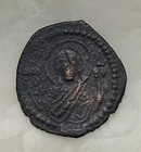 Christ Follis Ae Anonymous Class G Byzantine Empire 1065-1071 Ad  Mother Of God