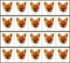 Us   5743 Red Fox 40c  2023  - Flat Strip Of 50 Stamps From Coil W Center Pnc s